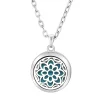 New Stainless Steel Fashion Tree Of Life Aromatherapy Necklace Essential Oil Diffuser Perfume Locket Pendant Women Jewelry Gift - 1PCS-200003762