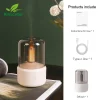 KINSCOTER Portable Mini Aroma Diffuser USB Air Humidifier Essential Oil Night Light Cold Mist Maker Sprayer for Home Gift - B Beige 120ml