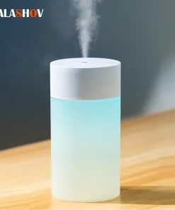 260ML USB Ultrasonic Air Humidifier LED Lamp Mini Essential Oil Diffuser Car Purifier Aroma Anion Mist Maker With Romantic Light