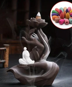 Backflow Incense Cones Mixed Flavor Natural Incense Floral Lavender Sandalwood Aloes