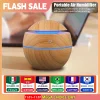 Home Wood Grain Air Humidifier Purifier Aroma Diffuser USB Ultrasonic Cool Mist Sprayer Essential Oil Fragrance